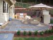 BBQ Island built with new landscape in a backyard in Novato, California.