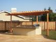 BBQ Island with pergola & patio built in Petaluma, Sonoma County, California.