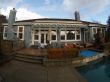 BBQ Island with fireplace built in a backyard in Novato, Northbay, California.